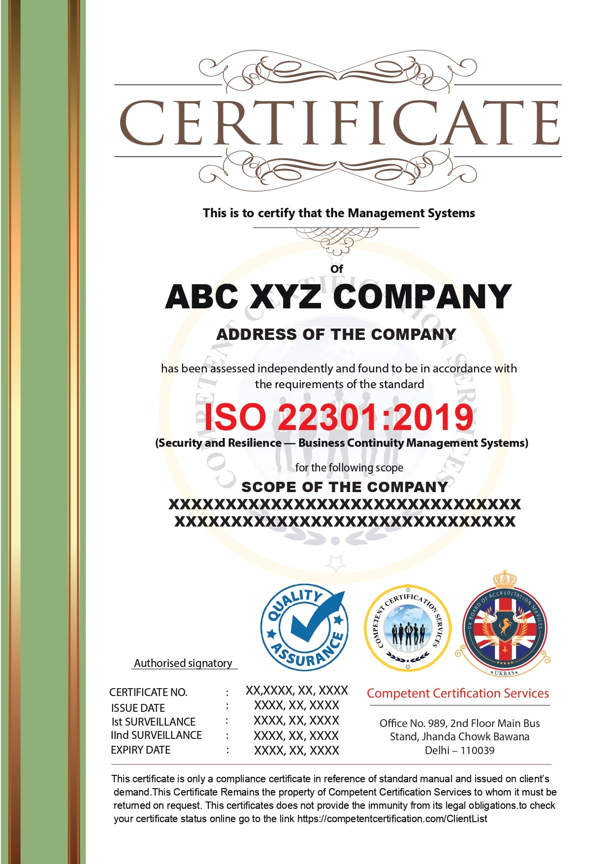 About ISO 22301:2019