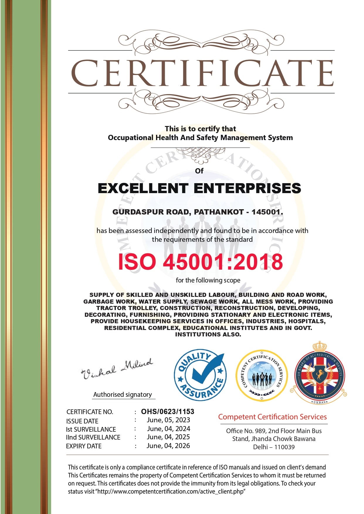 About ISO 45001:2018